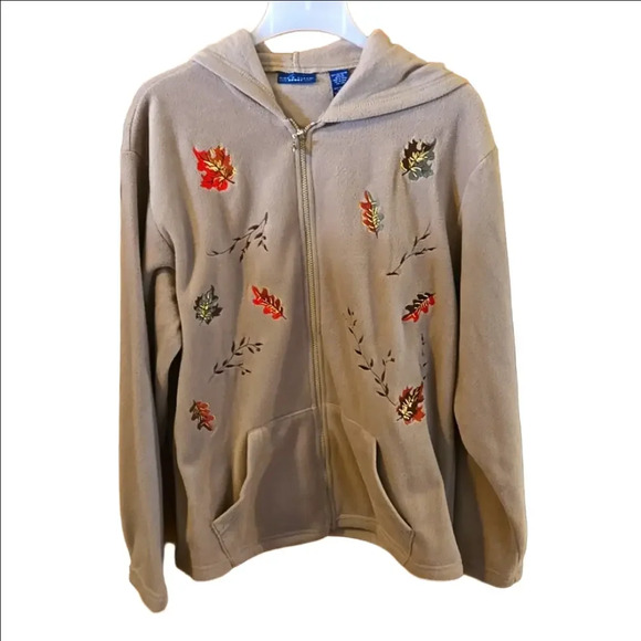 Nick & Sarah Sport Roomy Fleece Hoodie Autumn-Inspired Long Sleeve Women size XL - Picture 1 of 11